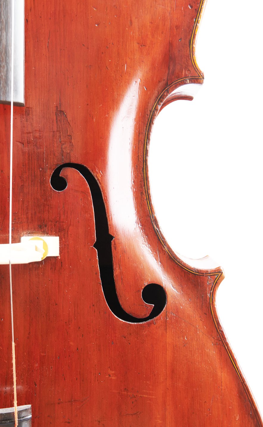 Northern English Double Bass f-hole right